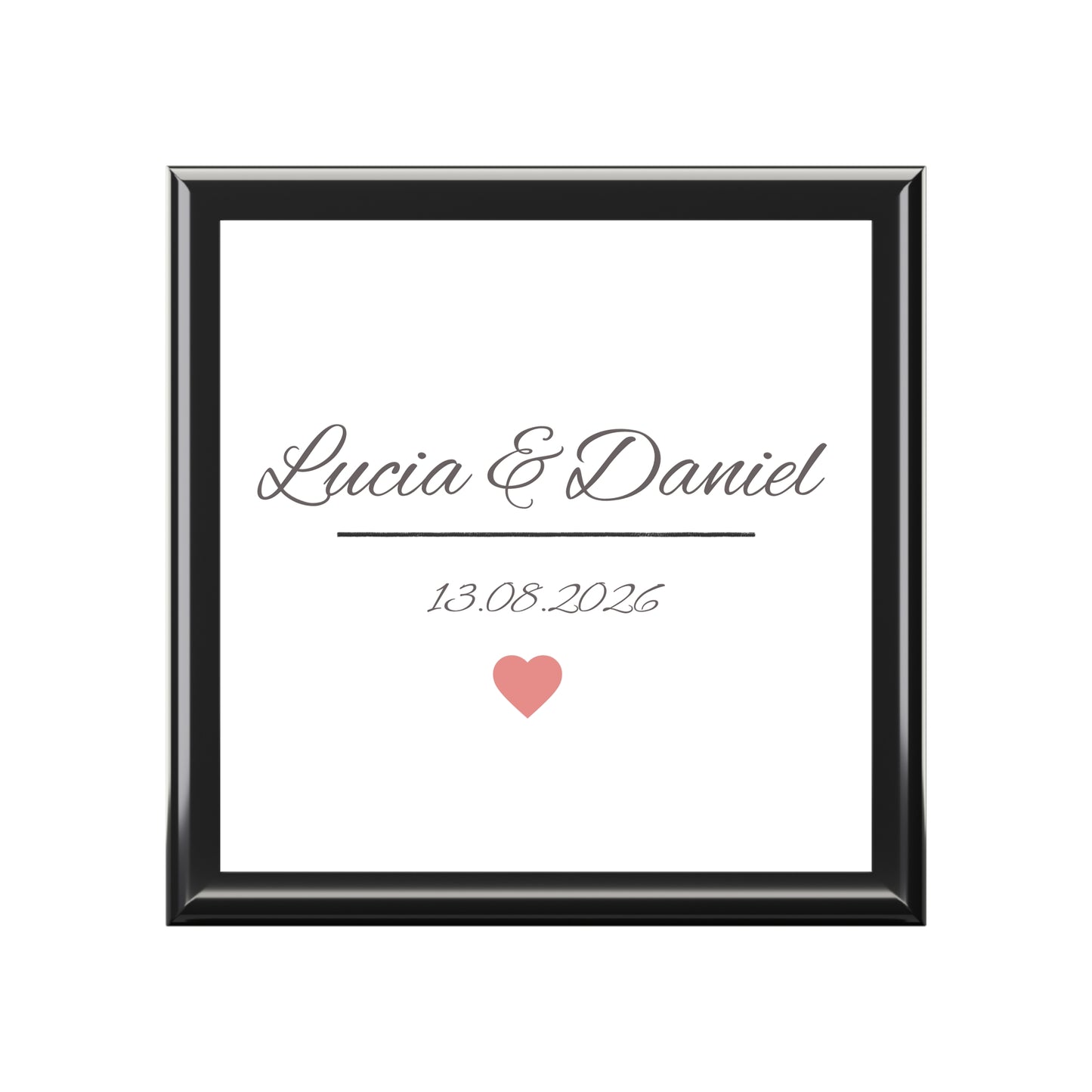 Ramleta Personalized Keepsake Box: Your Names & Special Date Engraved