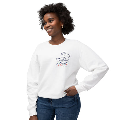 Haiti Heritage Crewneck — "Piti Piti Zwazo Fè Nich Li" Citadel Edition