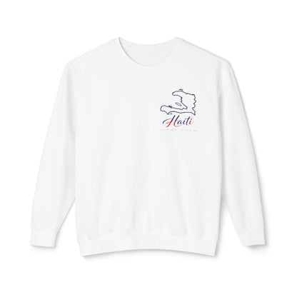 Haiti Heritage Crewneck — "Piti Piti Zwazo Fè Nich Li" Citadel Edition