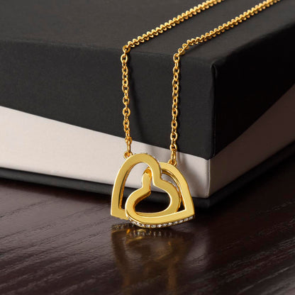 Interlocking Hearts Necklace - Forever Family Bond