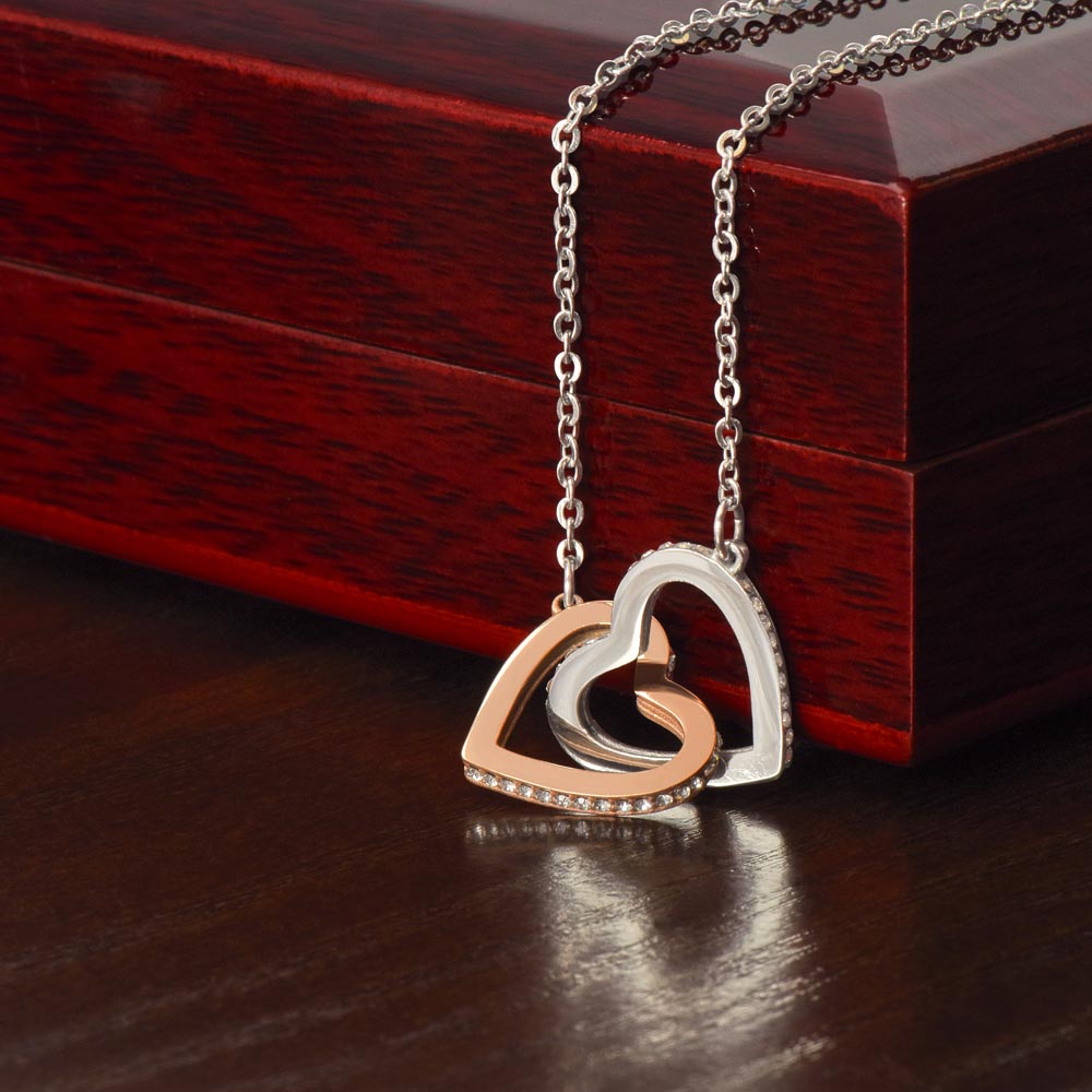 Interlocking Hearts Necklace - Forever Family Bond