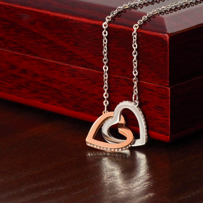 Interlocking Hearts Necklace - Forever Family Bond