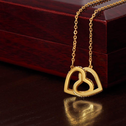 Interlocking Hearts Necklace - Forever Family Bond