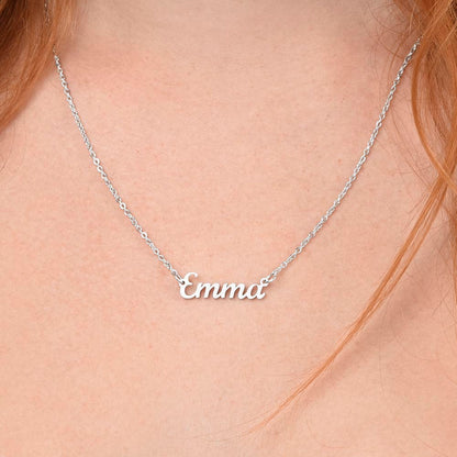 To My Daughter - Eternal Love Necklace with Custom Message Card
