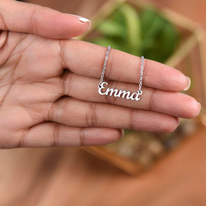 To My Daughter - Eternal Love Necklace with Custom Message Card