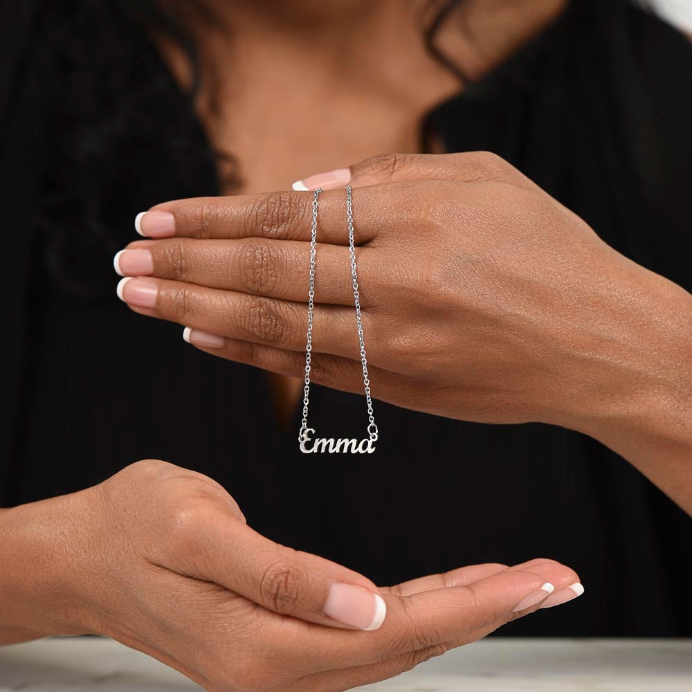 To My Daughter - Eternal Love Necklace with Custom Message Card