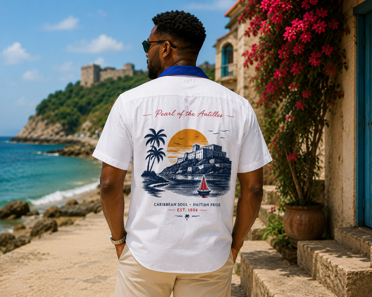 "Pearl of the Antilles" Heritage Button-Down Shirt