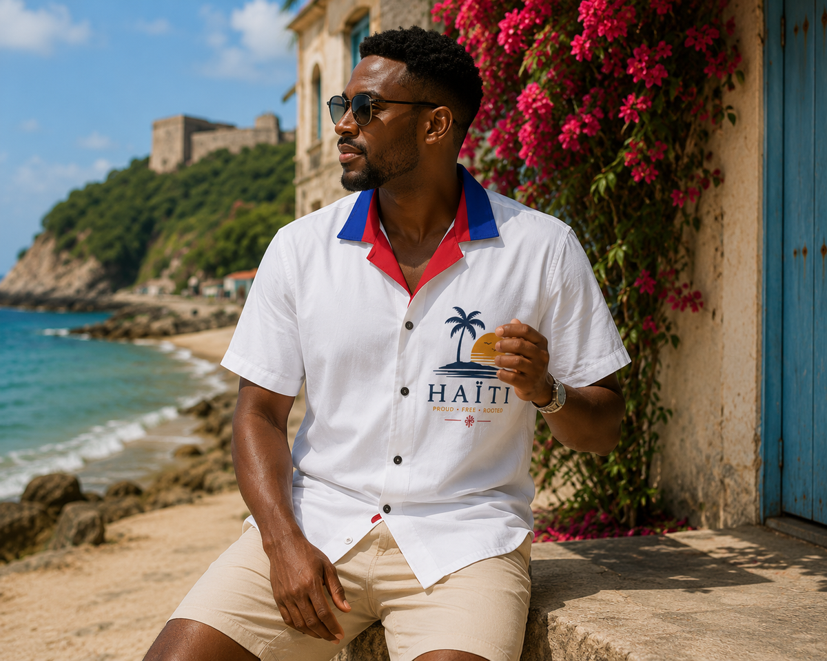 "Pearl of the Antilles" Heritage Button-Down Shirt