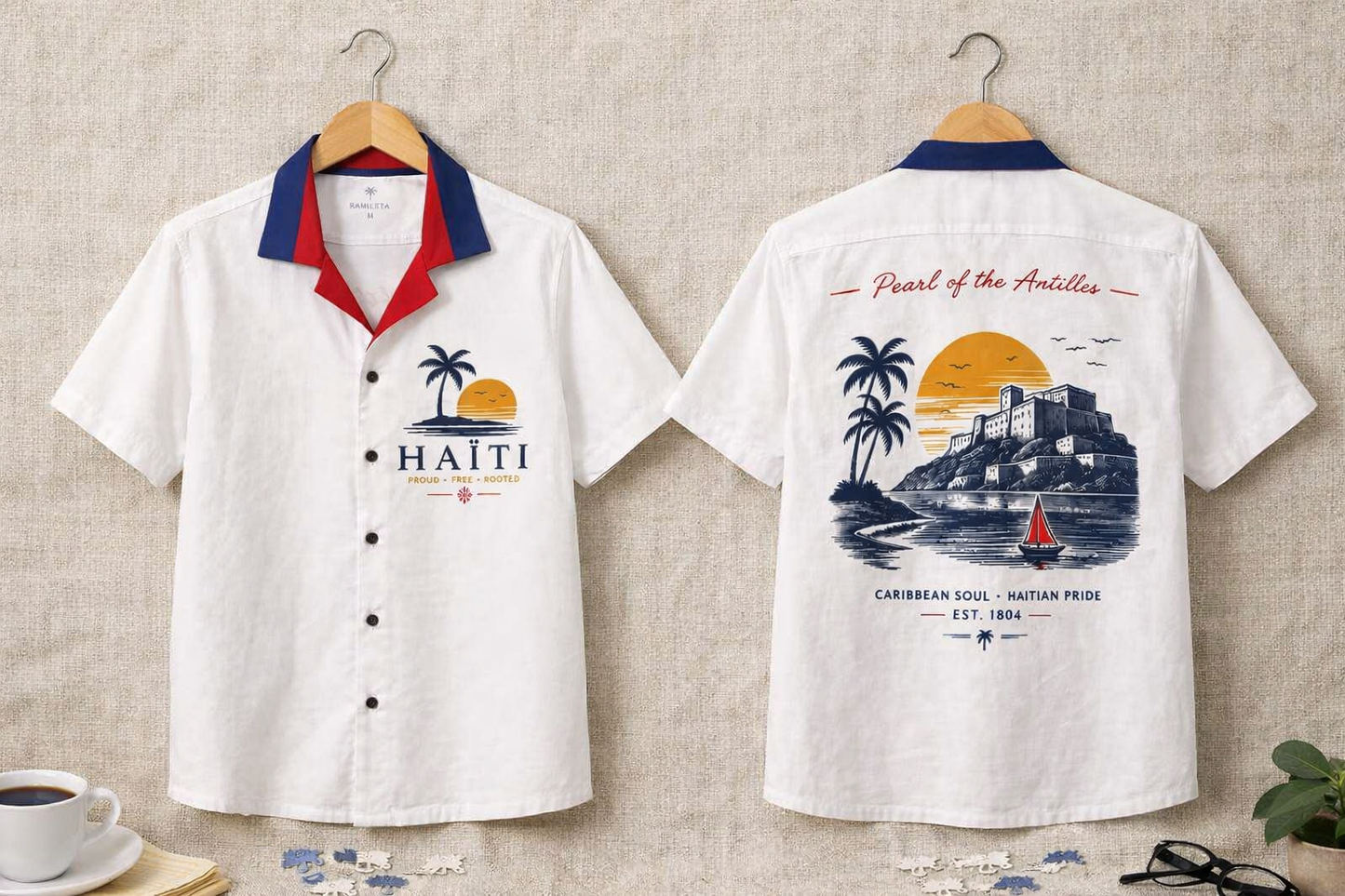 "Pearl of the Antilles" Heritage Button-Down Shirt
