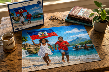 Custom "Ayiti Cherie" Heritage Jigsaw Puzzle ( 500-Piece)