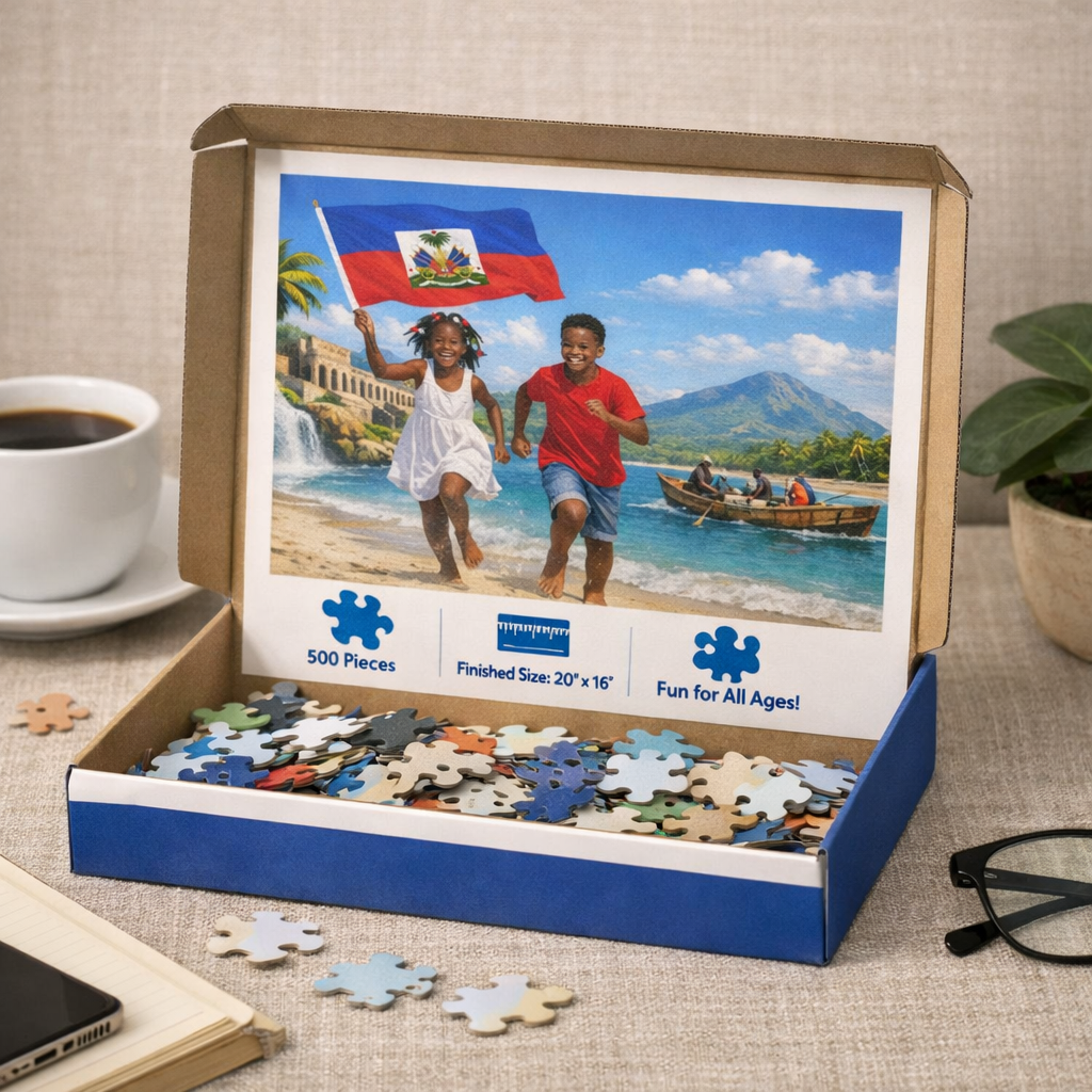Custom "Ayiti Cherie" Heritage Jigsaw Puzzle ( 500-Piece)